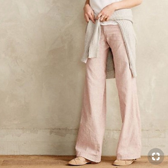EUC Anthropologie Pilcro Peach Cotton Trouser Pant - Picture 2 of 8